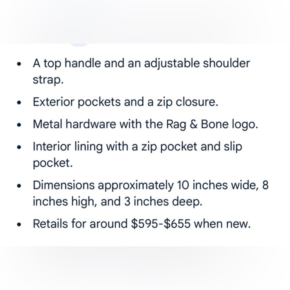 Rag & Bone Realm Two-Tone Leather Satchel Crossbody - Picture 11 of 12